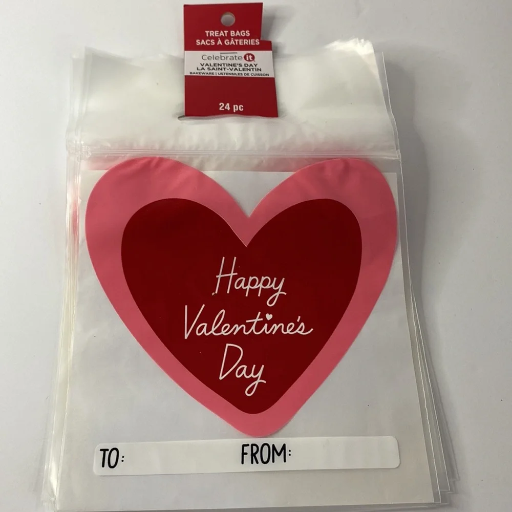 72 count Happy Valentine's Day treat party bags lot
